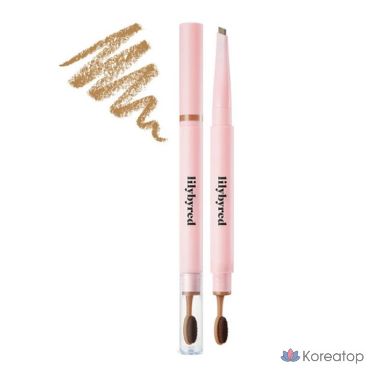 Автоматический карандаш для бровей Lilybyred Hard Flat, 0,17 г, светло-коричневый, 1 шт.