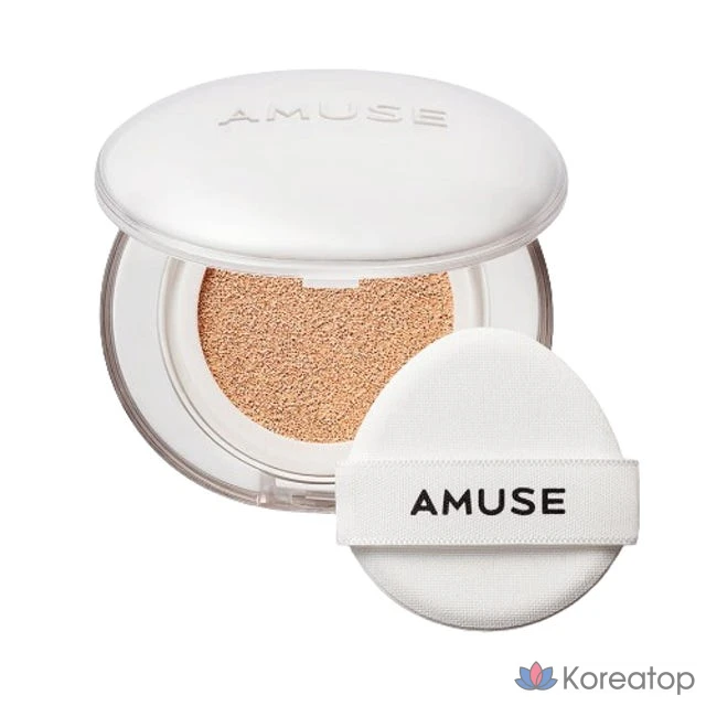 Amuse Ceramic Skin Perfector Cushion SPF40 PA++ Water Glow Moisture Moisture, 02 Healthy, 1 шт.