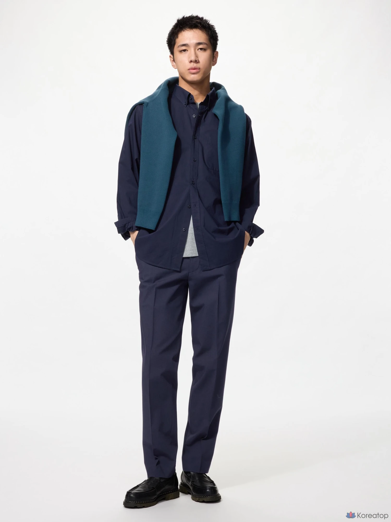 Брюки Uniqlo 2WAY Stretch Smart Pants, длина штанины 76 см