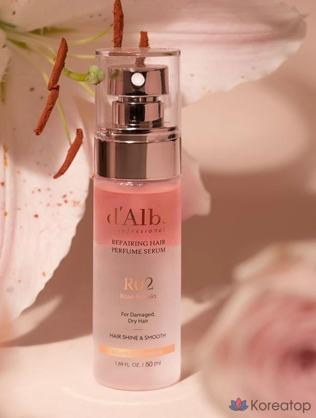 Восстанавливающая сыворотка для волос D'alba Professional с ароматом розы и фрезии, 50 мл, 1 шт., фото 5