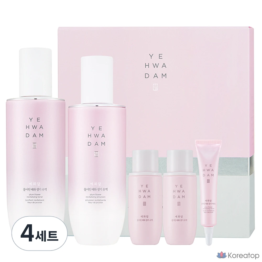 Набор The Face Shop Yehwadam Plum Blossom Vitality из 2 предметов (4 комплекта)