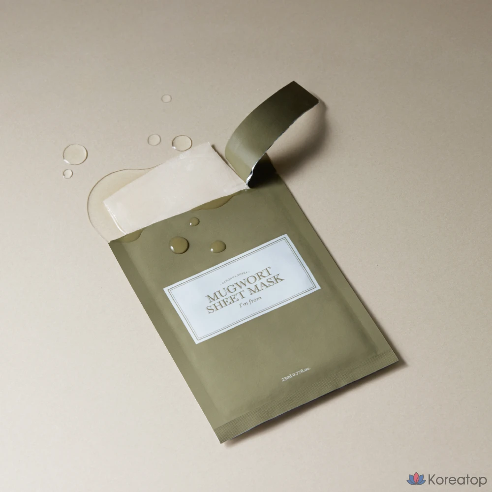 Тканевая маска для лица I'm From Mugwort, 23 мл, 1 упаковка, 40 штук., фото 3