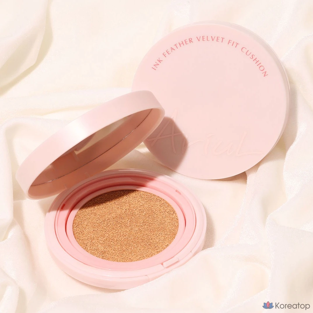 Тональный крем Ariel Ink Feeder Velvet Fit Cushion 12 г SPF 50+ PA++++, оттенок 01 Vanilla, 1 шт.