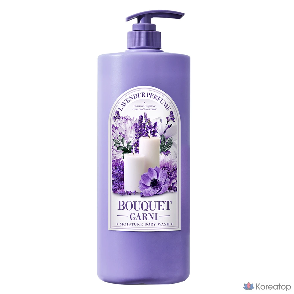 Гель для душа Bouquet Garni Moisture с ароматом лаванды, 1,5 л, 1 шт.