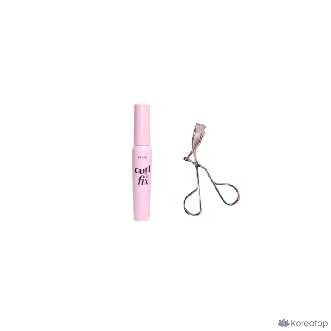 Набор Etude House Curl Fix: тушь для ресниц и щипцы для завивки ресниц, 01_черный, 1 шт.
