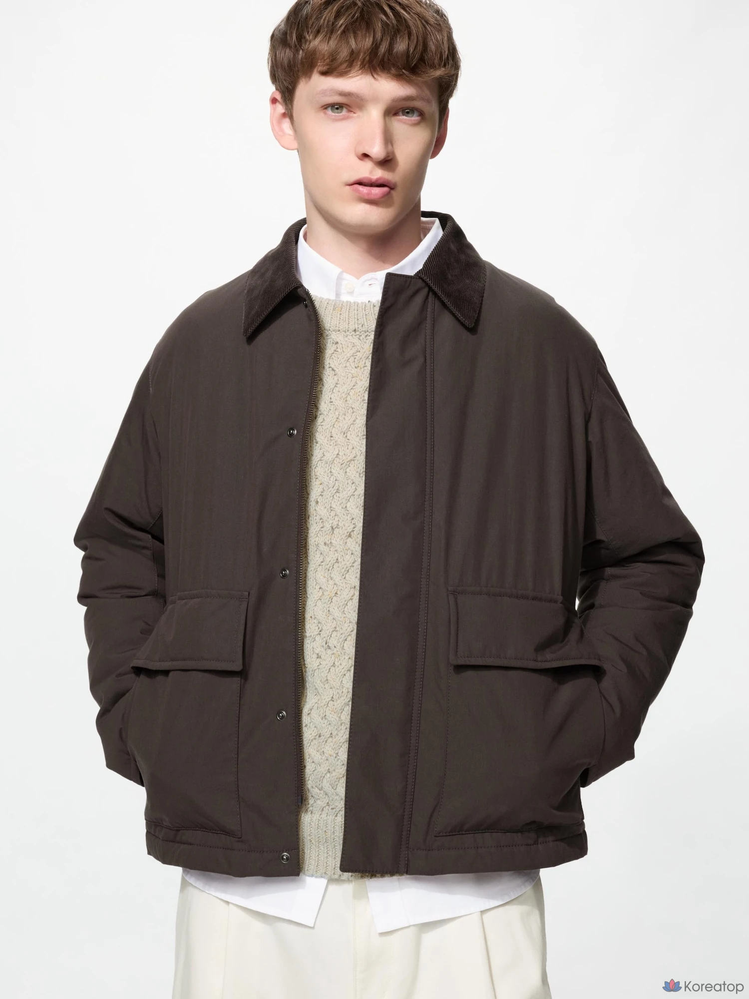 Утепленная куртка-блузон Uniqlo Padded Short Blouson