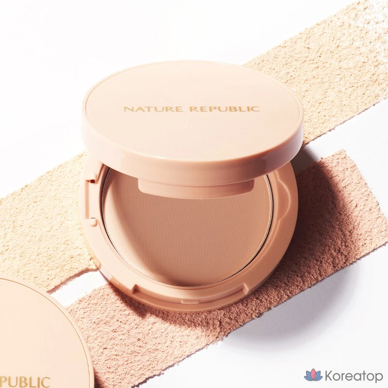 Nature Republic Provence Fixer Pact 12 г, 02 бежевого цвета, 1 шт.