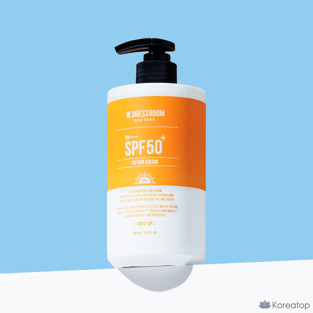 Увлажняющий солнцезащитный крем W.Dressroom SPF50+ PA++++, 500 мл, 1 шт., фото 3