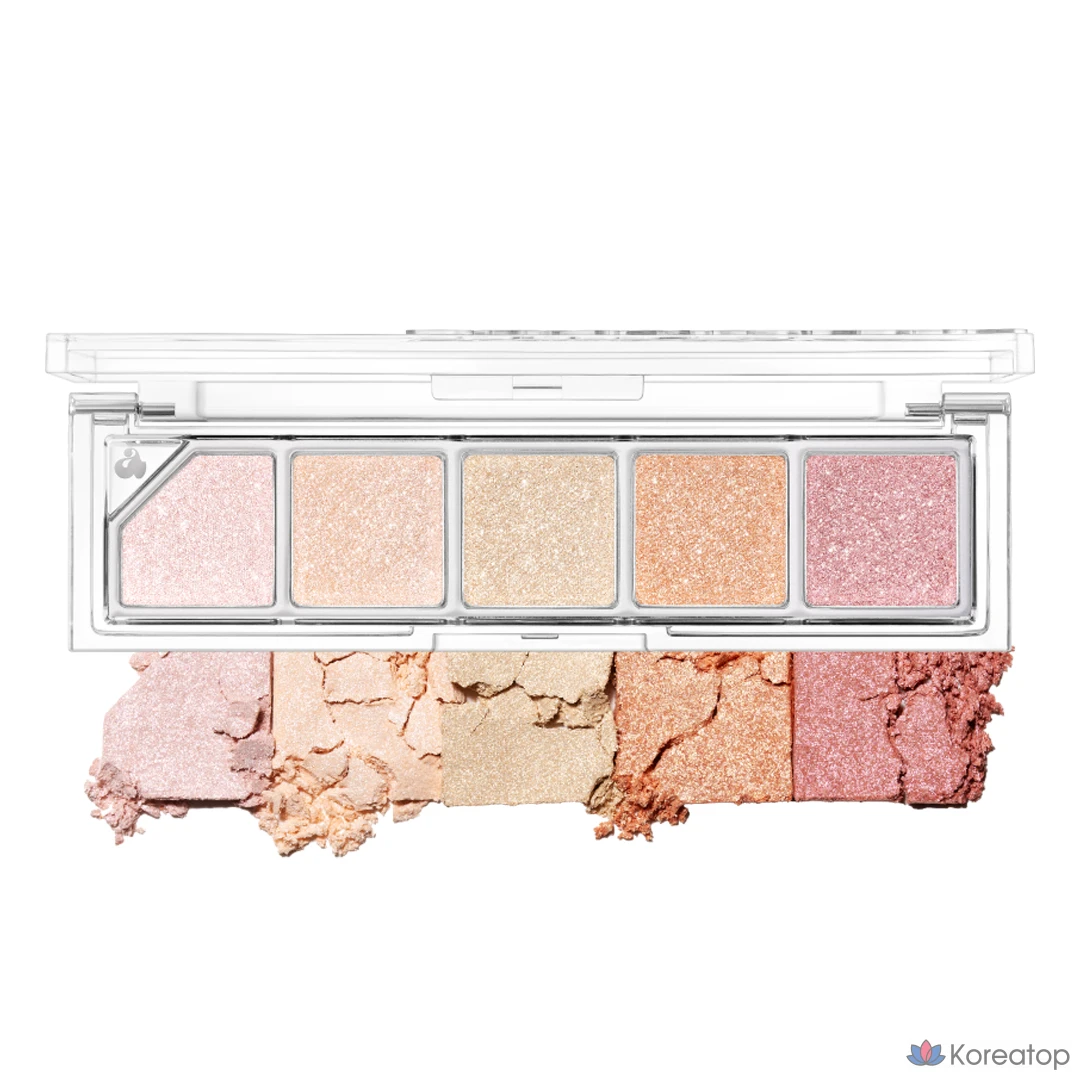 Палетка теней для душа Unleashia Mood Shower Face Palette, № 100, оттенок Ballerina Shower, 1 шт.