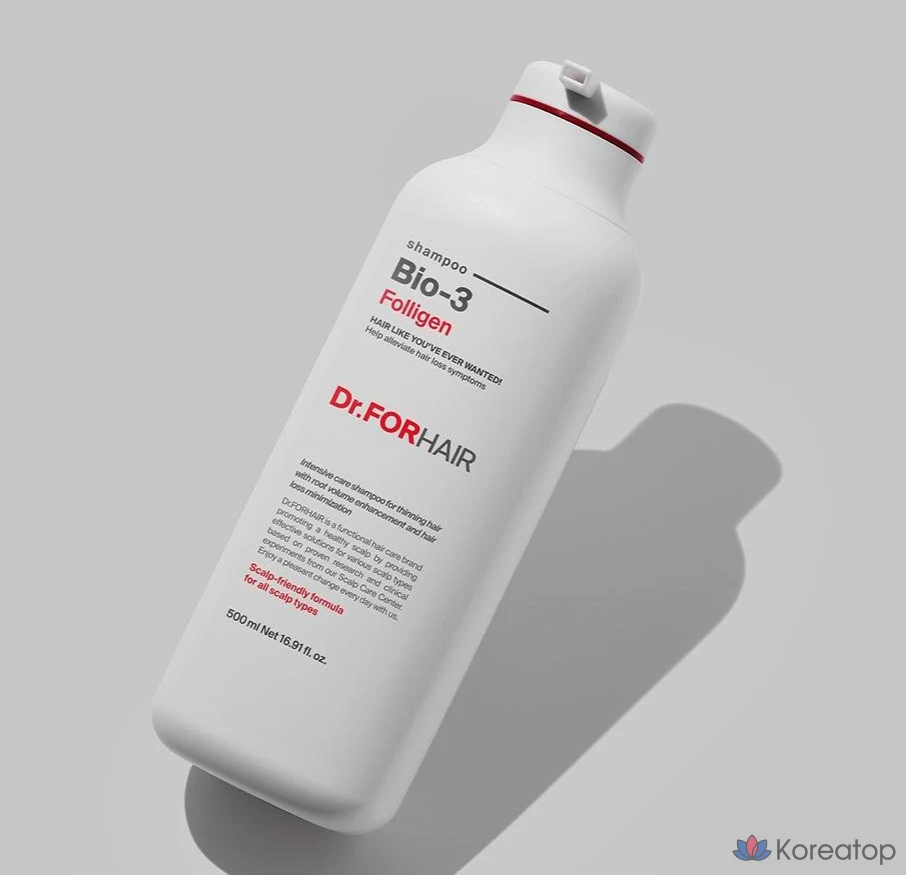 Шампунь Dr. For Hair Foligen Bio3, 500 мл, 1 шт.