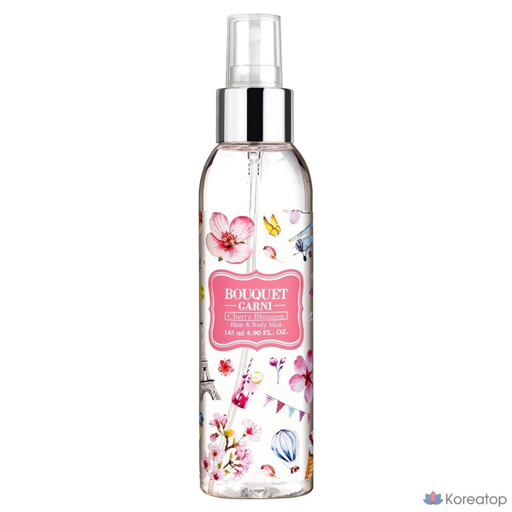Спрей для тела и волос Bouquet Garni «Цветущая вишня», 145 мл, 1 шт.