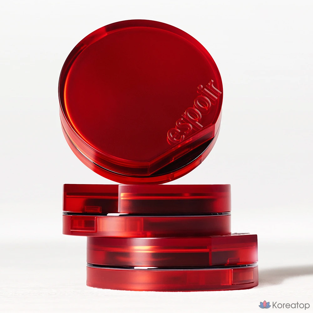 Набор тональных кремов Espoir Bevelvet Cover Cushion Foundation 13 г + спонж 2 шт., № 13, фарфоровый, 1 шт., фото 3