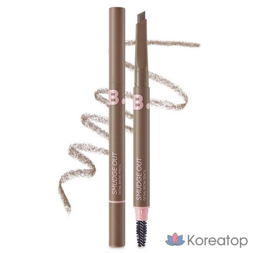 Карандаш для бровей Vanillaco Smudge Out Detail Brow Pencil 0.3g, 1 шт., цвет 03 Taupe Brown