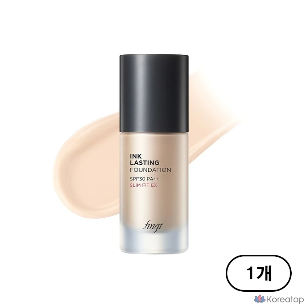 Тональный крем The Face Shop Ink Lasting Foundation Slim Fit EX, 30 мл, 1 шт., V201 Everycot Beige