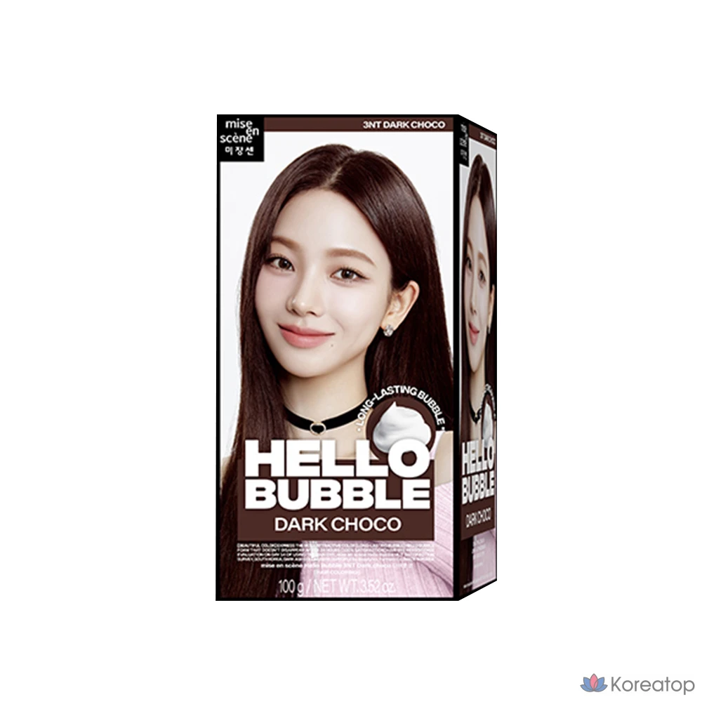 Краска для волос «Mise en Scene» Hello Bubble 3NT «Тёмный шоколад/Пенка», 1 шт.