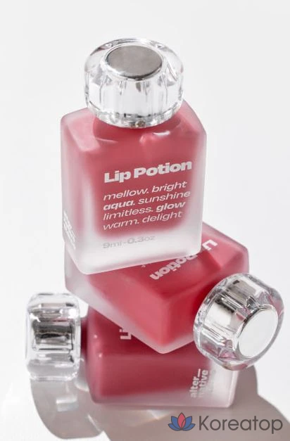 Помада-тинт ALTERNATIVE STEREO Lip Potion Aqua Glow Lip Tint, 6 оттенков «Виноградный щербет», 1 шт., фото 6