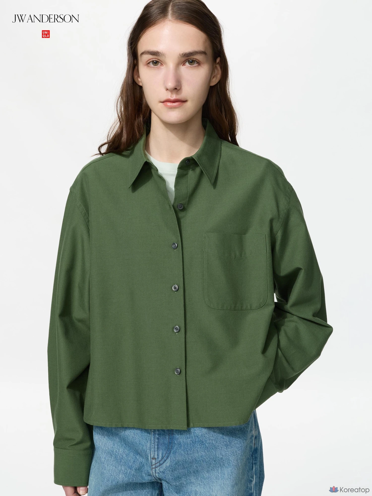 Рубашка Uniqlo Oxford Boxy Shirt