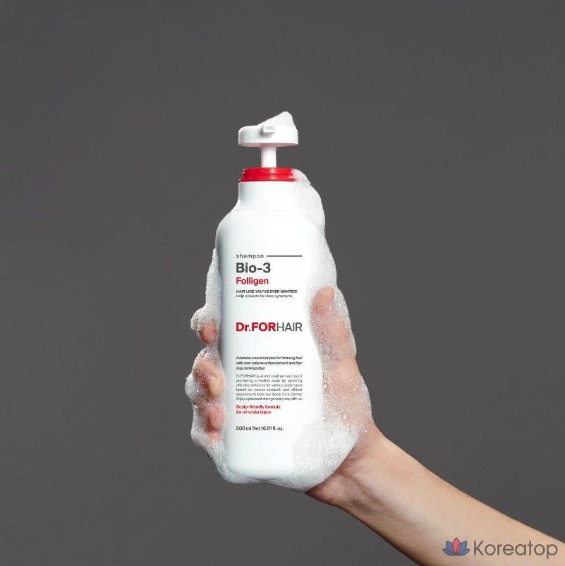 Шампунь Dr. For Hair Foligen Bio3, 500 мл, 1 шт.