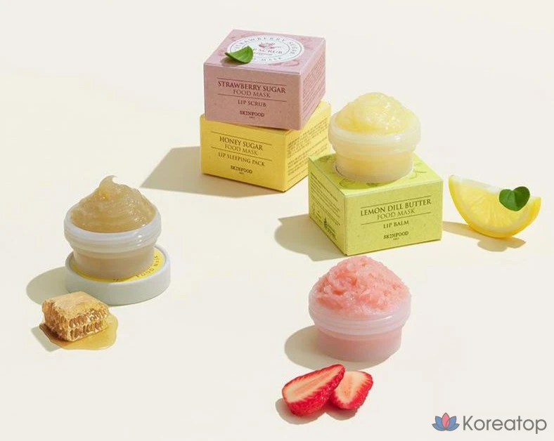 Skinfood Honey Sugar Food Lip Mask Sleeping Pack Honey Scent, 21g, 1 Pack, 3 Pack, фото 5