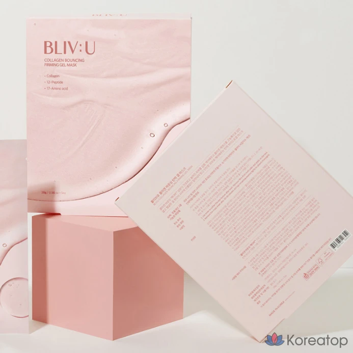 Гелевая маска BLIV:U Collagen Bouncing Elasticity Gel Mask, 28 г, 5 шт., 6 шт., фото 6