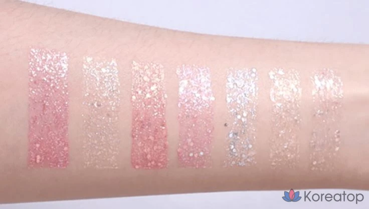 Holika Holika Eye Spangle Glitter Shadow, 02 части шампанского, 1 шт., фото 3