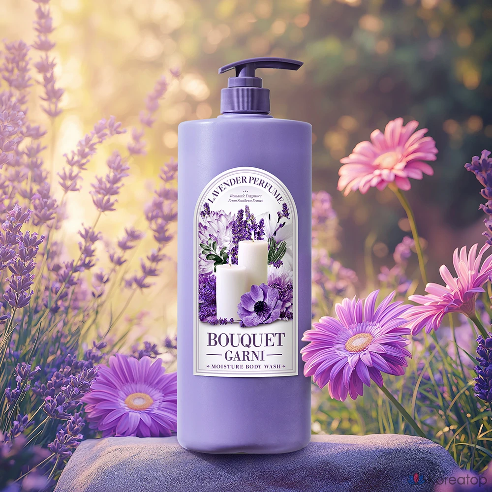 Гель для душа Bouquet Garni Moisture с ароматом лаванды, 1,5 л, 1 шт.