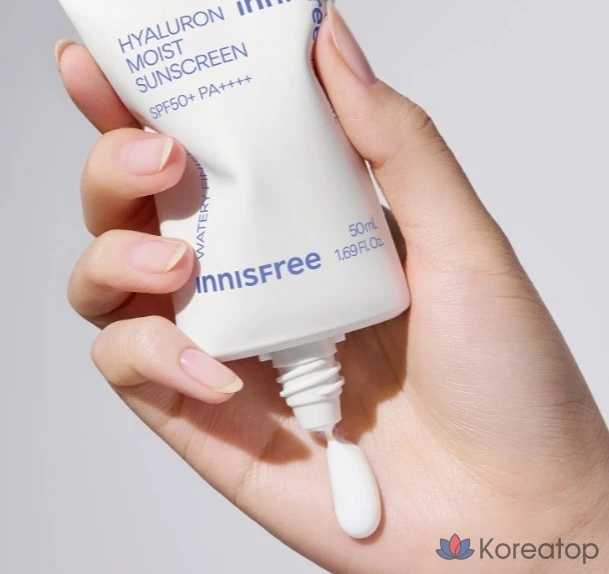 Увлажняющий солнцезащитный крем Innisfree с гиалуроновой кислотой SPF50+ PA++++, 50 мл, 1 шт.