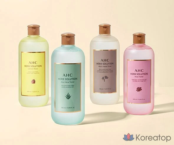 Тоник AHC Herb Solution с алоэ вера, 500 мл, 1 шт.