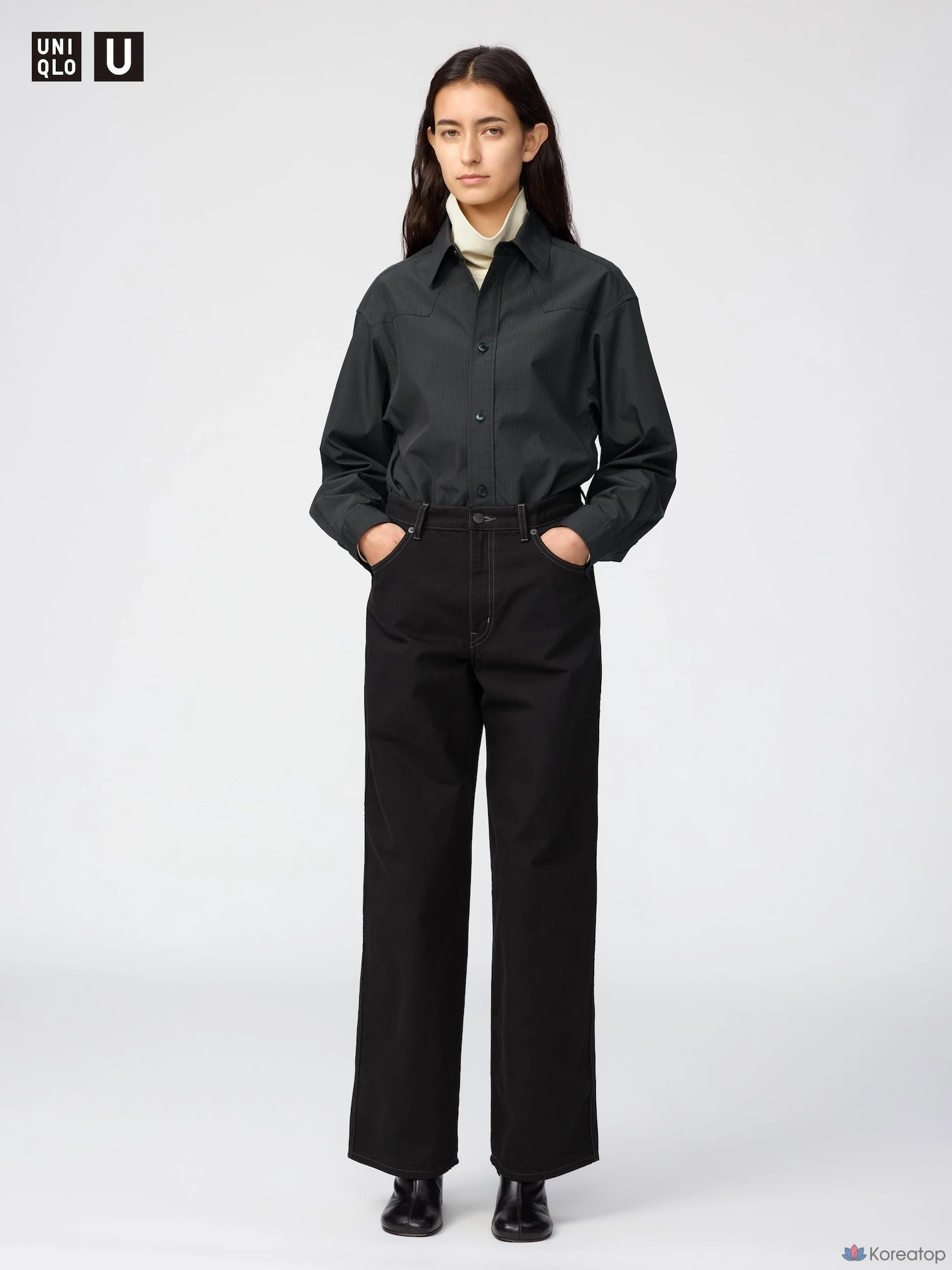 Джинсы Uniqlo Wide Straight Jeans