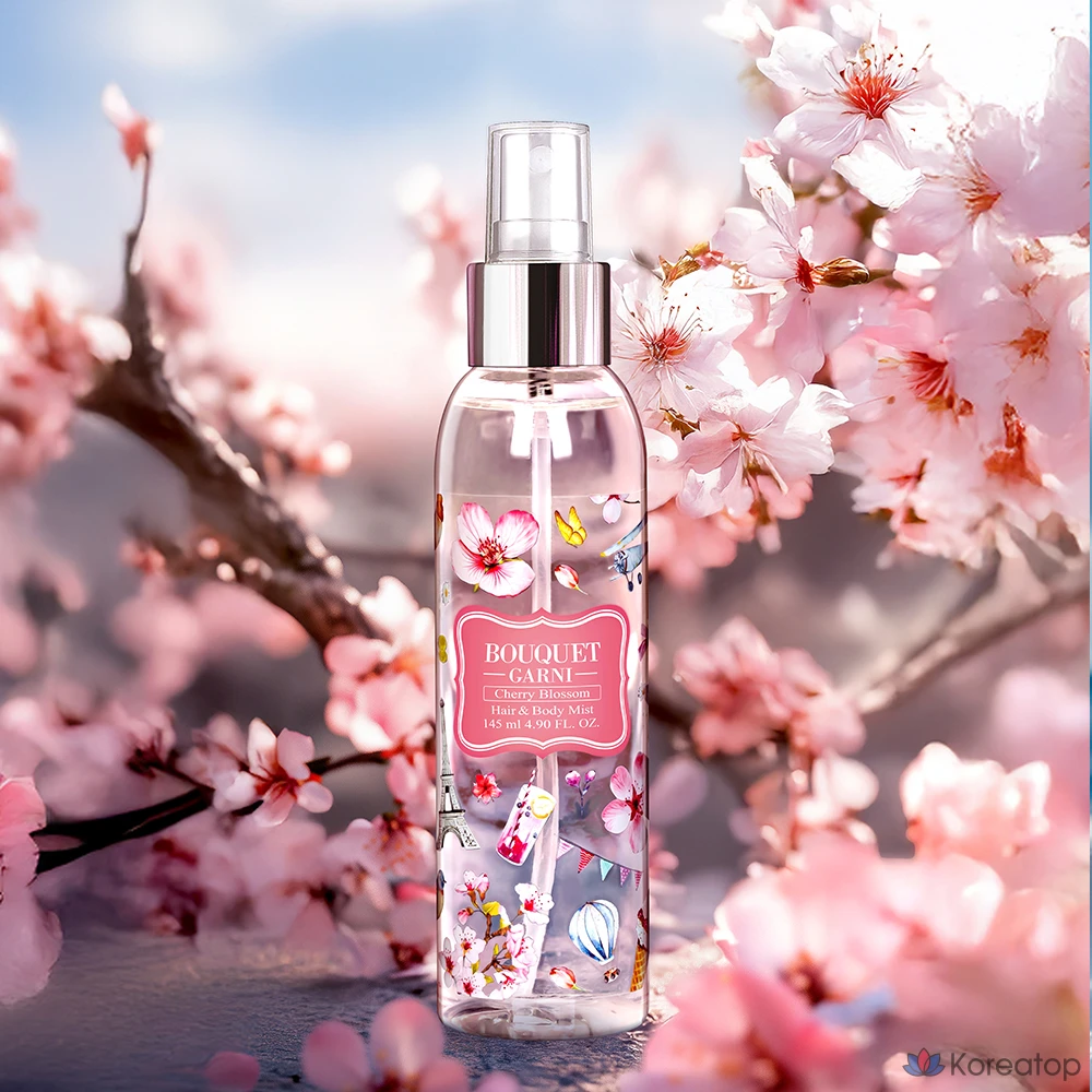 Спрей для тела и волос Bouquet Garni «Цветущая вишня», 145 мл, 1 шт.
