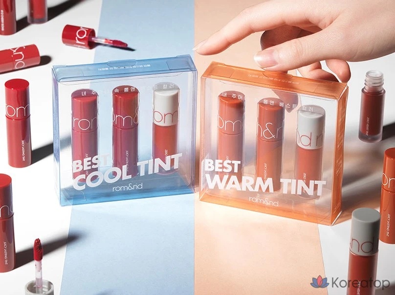 Rom&nd Best Tint Edition 02 Cool Tone Pick, 1 шт., 3 мини-оттенка