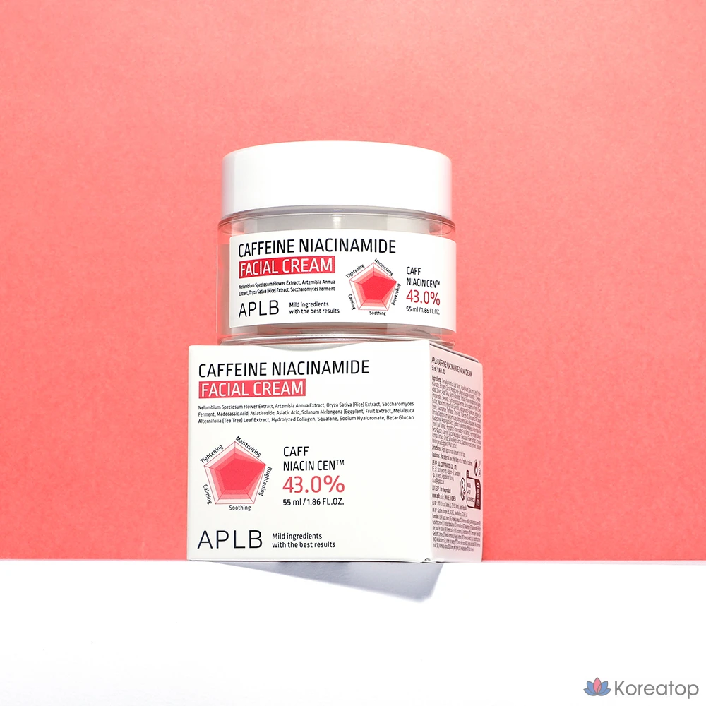 Крем для лица APLB с кофеином и ниацинамидом, 1 шт., 55 мл