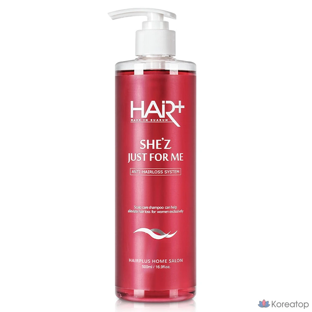 Шампунь Hair Plus She's для женщин от выпадения волос с ароматом ягод, 500 мл, 1 шт.