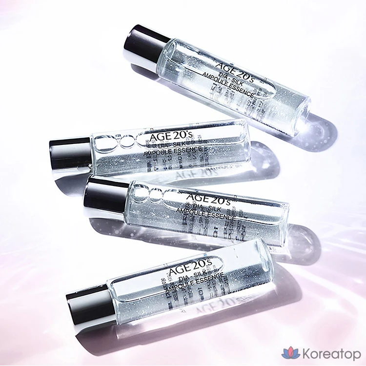 Набор для макияжа Age 20's Essence Cover Pact Sparkle Case + сменный блок 12,5 г x 2 шт. + ампула 10 мл x 4 шт., розово-бежевый, № 21, 1 шт., фото 4