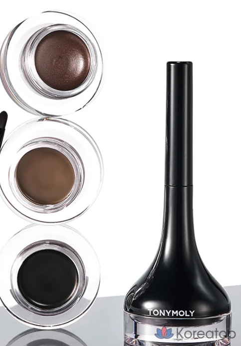 Гелевая подводка для глаз Tony Moly Back Gel Eyeliner с длинной кистью, № 2, коричневая, 1 шт., фото 7