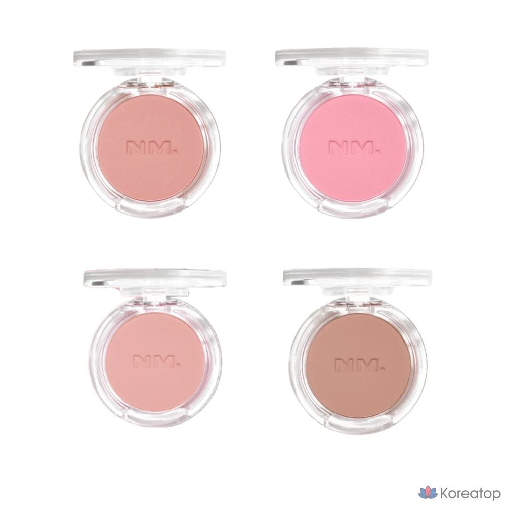 Румяна NAMING Fluffy Powder Blush, Bagel (коричнево-персиковый), 1 шт.