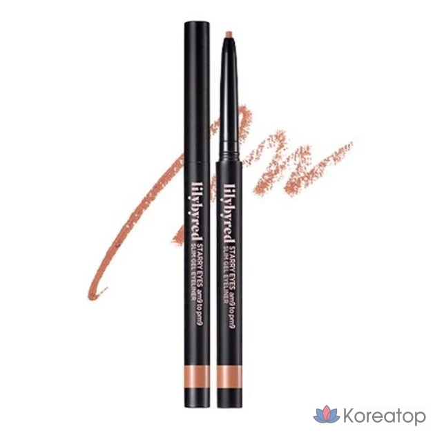 Гелевая подводка для глаз Lilybyred Stareyes Nine to Nine Slim, 0,14 г, цвет 06 Имбирный молочный чай, 1 шт.