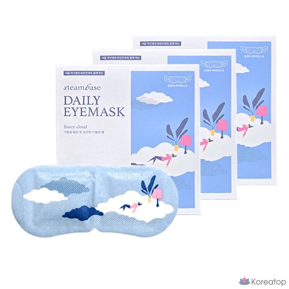 Маска для глаз Steambase с ароматом «Облачное успокаивающее ощущение», 5 шт., 3 шт.