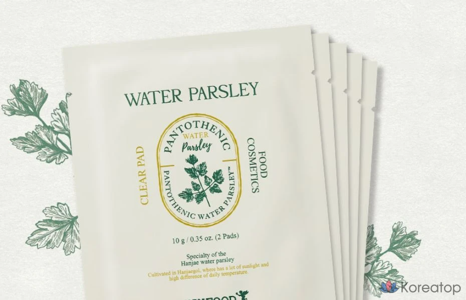 Прозрачные подушечки Skinfood с пантотеновой водой и петрушкой, 2 шт., 50 г, 1 шт.