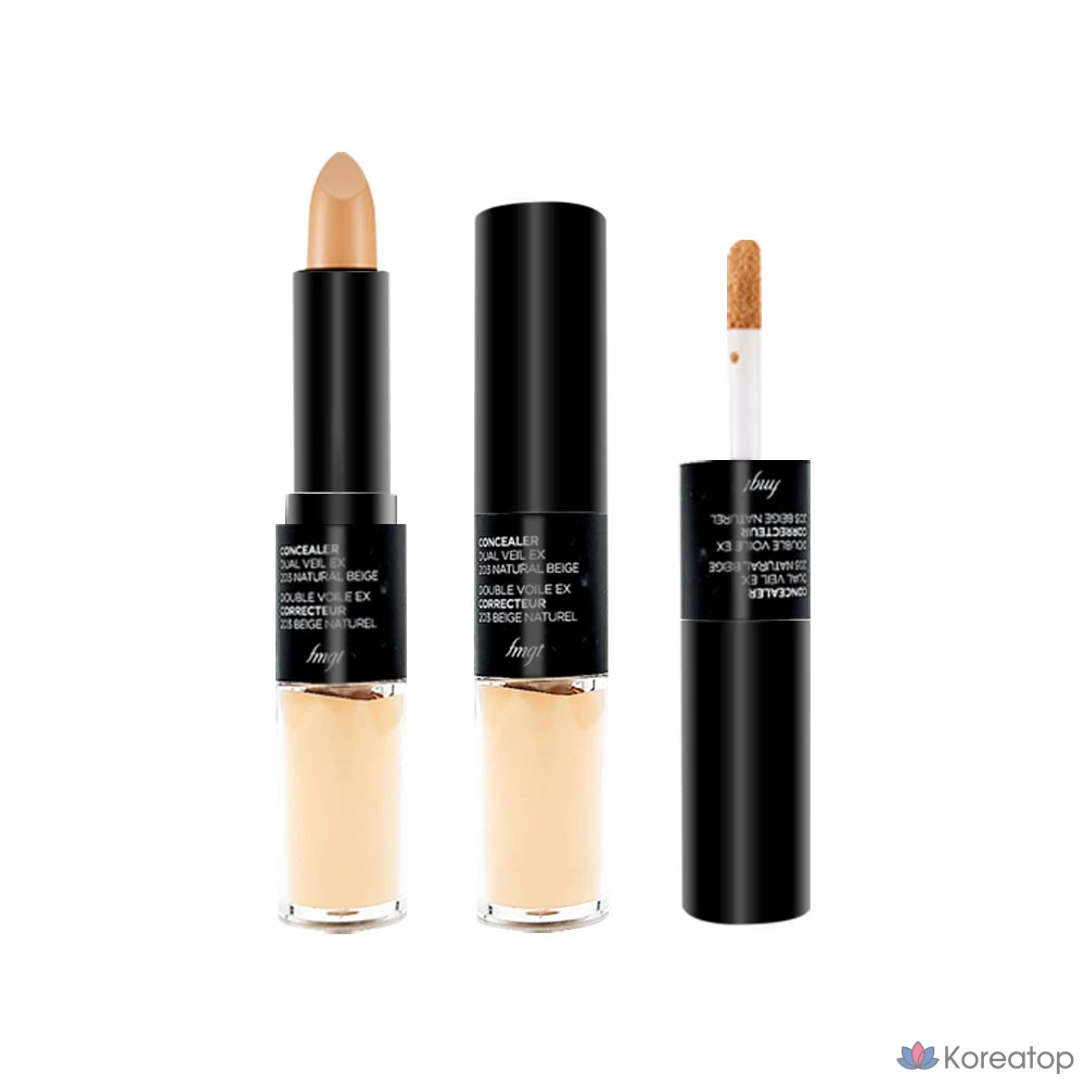 Консилер The Face Shop Dual Veil EX 4,3 г + 3,5 г, 1 шт., № 203