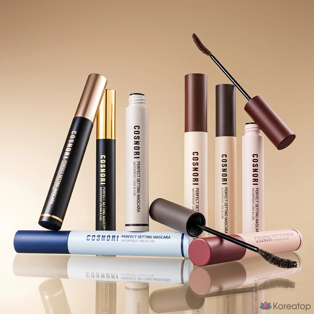 Водостойкая тушь для ресниц Cosnori Perfect Setting Waterproof Long & Curl Mascara, 7 мл, 1,5 шт., черный/коричневый, 1 шт., фото 4