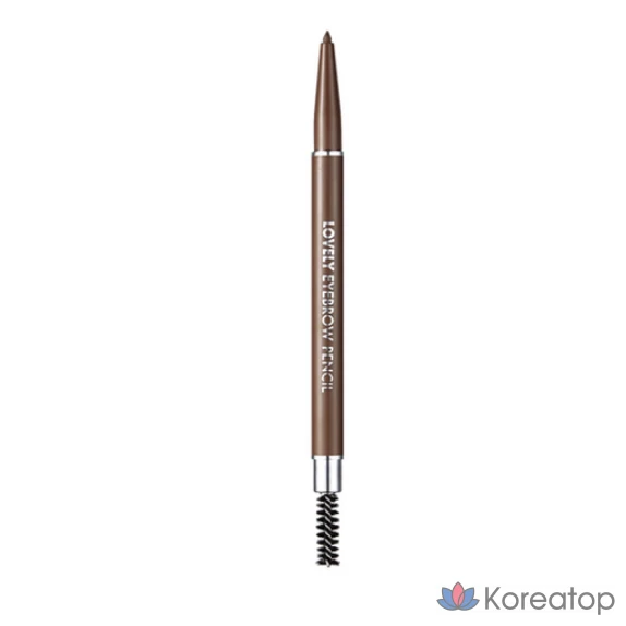 Карандаш для бровей Tony Moly Lovely, чёрно-коричневый цвет, 1 шт.