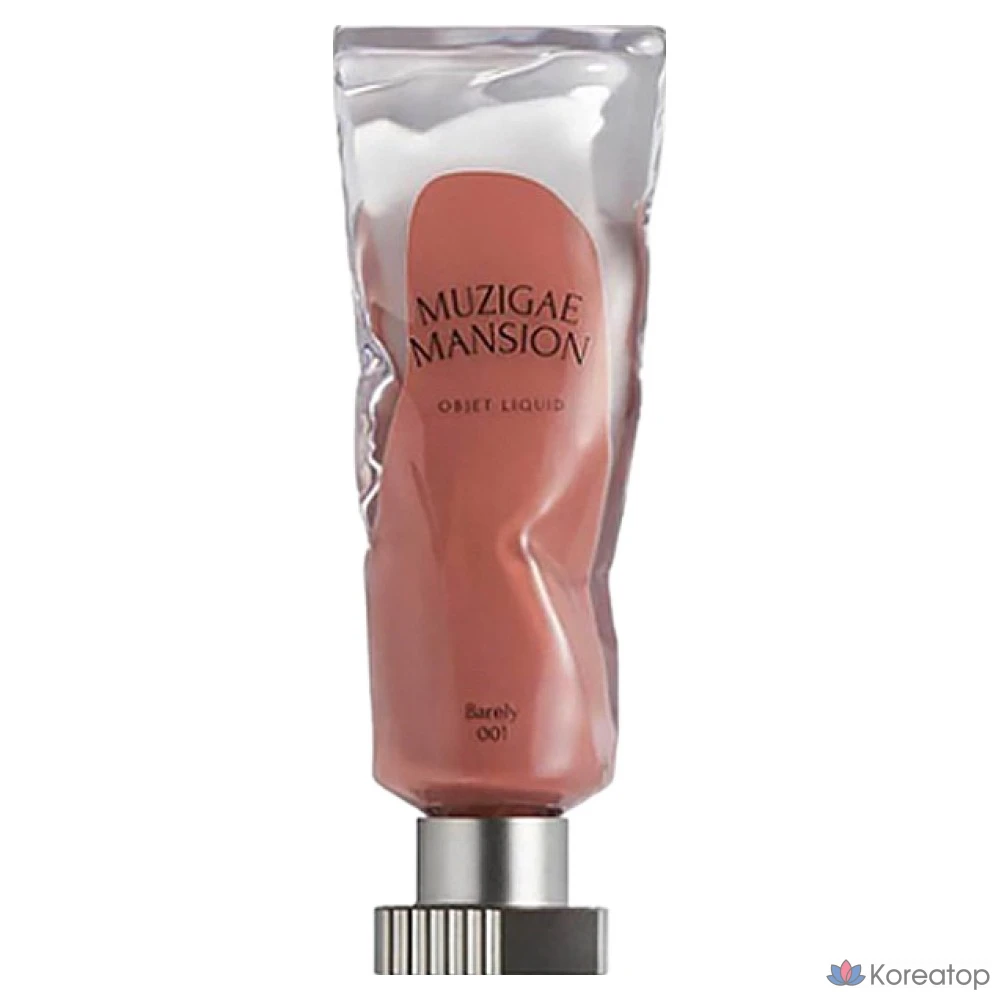 Тинт для губ Muzigae Mansion Objet Liquid Tint, оттенок 001 Barely, 1 шт.