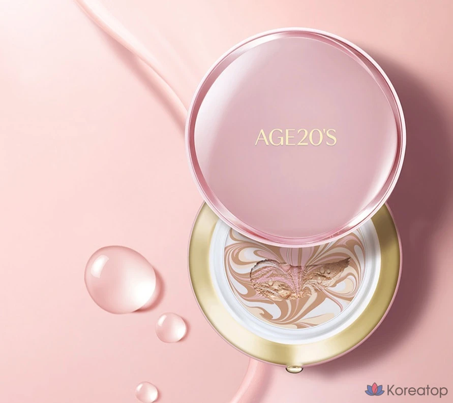 Увлажняющая тональная основа Signature Essence Cover Foundation Pact Master Moisture Foundation в футляре + сменный блок 14 г, 2 шт., № 21, 1 шт., фото 4