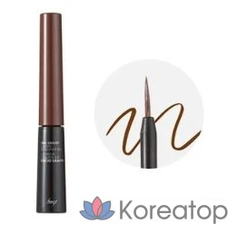 Жидкая подводка для глаз The Face Shop FMGT Inkgraphy Liquid Liner EX, 5.5g, 02 темно-коричневый, 1 шт., фото 3