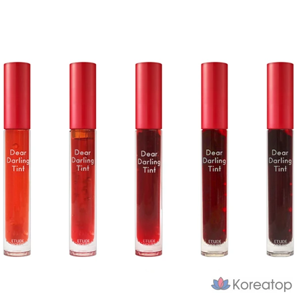 Гелевый тональный крем Etude House Dear Darling Water Gel Tint, RD302 Dracula Red, 1 шт.