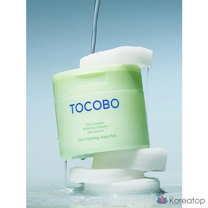 Успокаивающие аква-патчи Tokobo Cica, 160 мл, 1 упаковка, 60 листов.