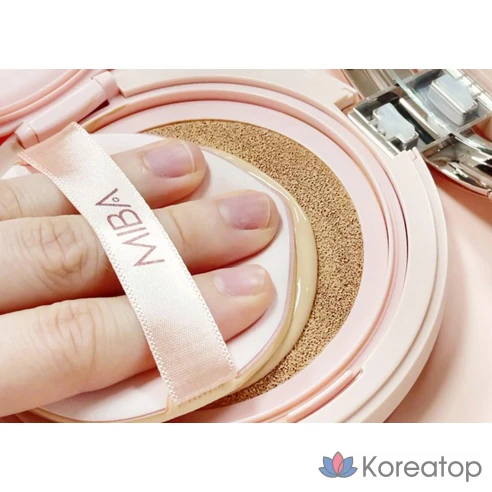 Тональный крем-кушон MIBA King Cushion Season 2 большой емкости 25 г, оттенок № 21 &#039;яркая кожа&#039;, оригинал + 2 сменных блока по 25 г