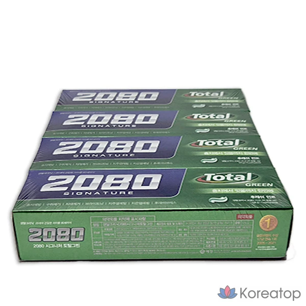 Зубная паста Dental Clinic 2080 Signature Total Green, 125 г, 4 шт.