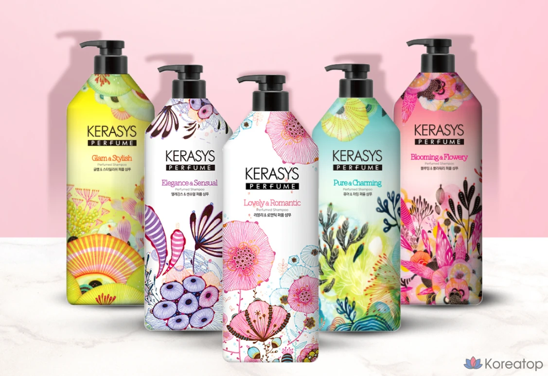 Шампунь KeraSys Lovely & Romantic Perfume Shampoo, 980 мл, 1 шт., фото 3